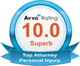 avvo rating 10.0 superb top attorney personal injury
